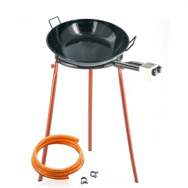 Kit à friture 18 litres - Poêle émaillée creuse 50 cm