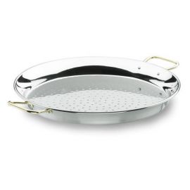Plat à Paella 46cm en inox pour 12 personnes