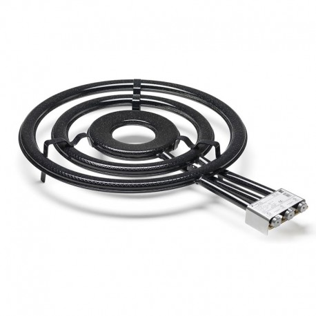 Bruleur gaz de ville surpuissant 60cm haut de gamme avec thermocouple + veilleuse + trépied - 26kW