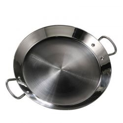 Plat à Paella inox 28cm spécial induction pour 3 personnes