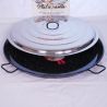 Plat à Paella Garcima émaillé 100cm + couvercle pour 85 personnes