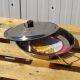 Plat à Paella 28cm en inox + couvercle inox pour 3 personnes 