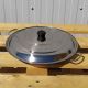 Plat à paella Induction en inox anti-adhésive 28cm + couvercle pour 3 personnes