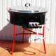 Kit cuisson -bbq70 - Plat fonte 80cm - 1 séparation - rechaud pro