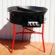 Kit cuisson -bbq70 - Plat fonte 80cm - 1 séparation - rechaud pro