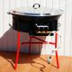 Kit cuisson -bbq70 - Plat fonte 80cm - 1 séparation