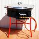 Kit cuisson -bbq70 - Plat fonte 80cm - 1 séparation
