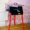 Kit à paella -bbq40 10 personnes - Plat acier Pata Negra- Couvercle - Thermocouple