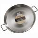 Plat à Paella 55cm Garcima Pata Negra + couvercle inox