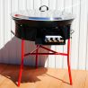 Kit à paella -bbq70 - Plat fonte 80cm - rechaud pro