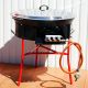 Kit à paella -bbq70 - Plat fonte 80cm - rechaud pro