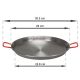 Plat à Paella inox 28cm spécial induction pour 3 personnes
