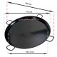 Plat à Paella Garcima émaillé 115cm + couvercle inox pour 120 personnes