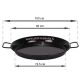 Plat à Paella Garcima émaillé 80cm + couvercle inox pour 40 personnes