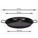 Plat à Paella Garcima émaillé 60cm + couvercle inox pour 20 personnes