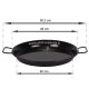 Plat à paella Induction en inox anti-adhésive 46cm Garcima pour 12 personnes
