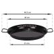 Plat à paella Induction en inox anti-adhésive 36cm Garcima pour 7 personnes