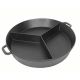 Kit tartiflette -bbq60 - Plat fonte 65cm - 3 séparations