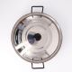 Poêle creuse émaillée 34cm avec couvercle Inox - Garcima