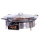 Mini kit à paella - 120 personnes - Pare-flamme inox - Plat émaillé - veilleuse - thermocouple
