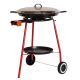 Kit à paella sur roues - poêle émaillée avec couvercle inox 20 personnes