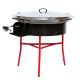 Kit à paella - BBQ60 pour 25 personnes - Plat acier 65cm avec couvercle inox