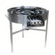Kit à paella - 120 personnes - Pare-flamme inox - Plat acier - veilleuse - thermocouple - couvercle