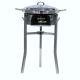 Kit à paella - Pare-flammes inox - 30 personnes - Plat et couvercle inox