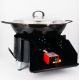 Kit Poêle creuse - BBQ40 pour 50 personnes - Plat creux émaillé 60cm - Couvercle