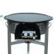 Kit plancha en fonte émaillée - bbq45 inox - pour 20 personnes