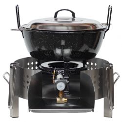 Kit friteuse pro à gaz bbq45- 8 litres - 35cm -Thermocouple