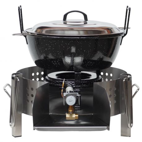 Kit friteuse pro à gaz bbq45- 8 litres - 35cm -Thermocouple
